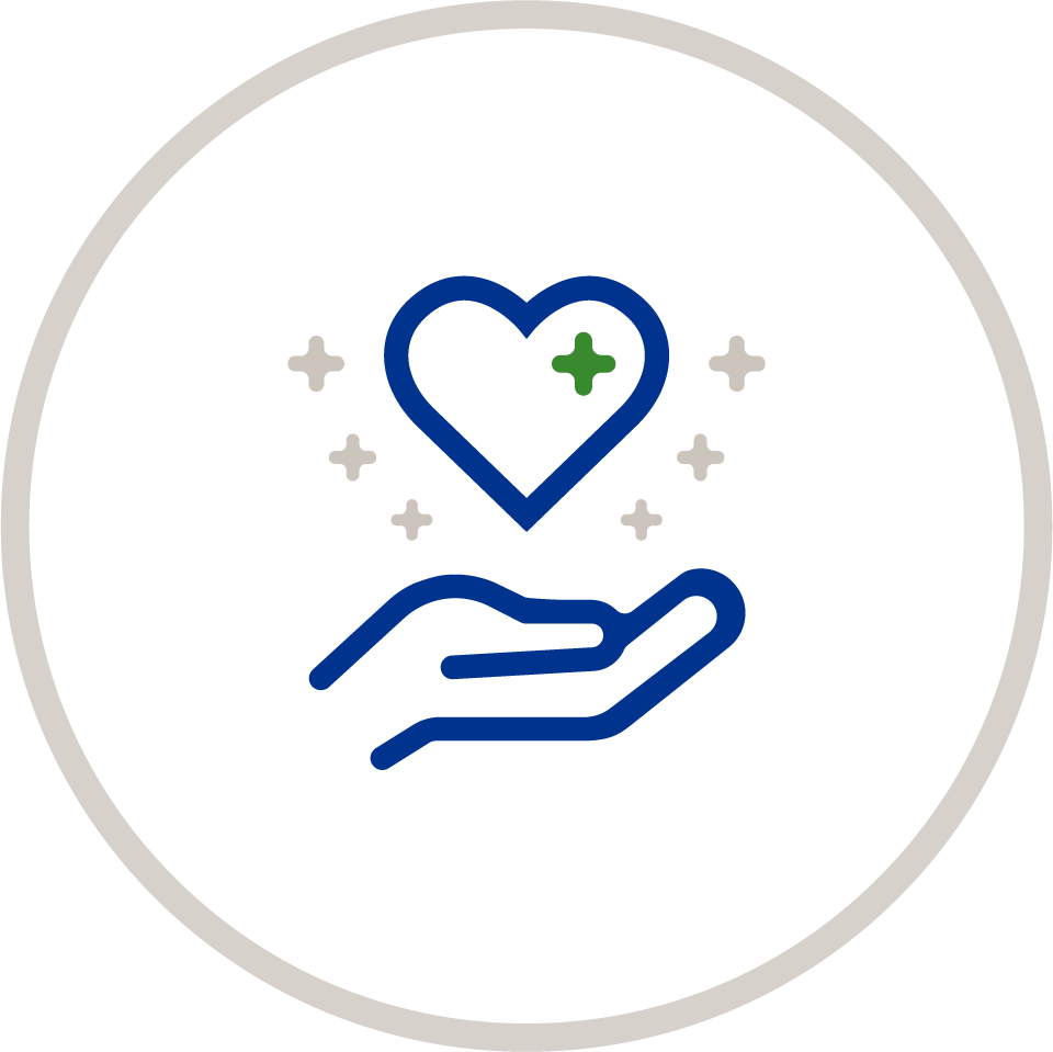 Mano con un corazón