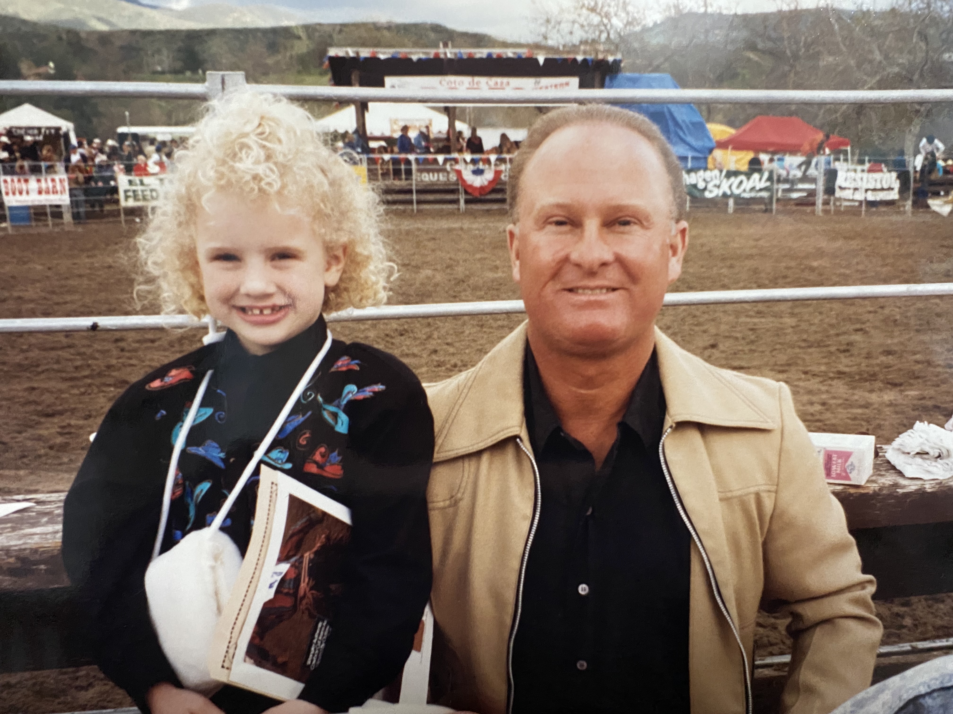 Morgan as a little girl and her Dad