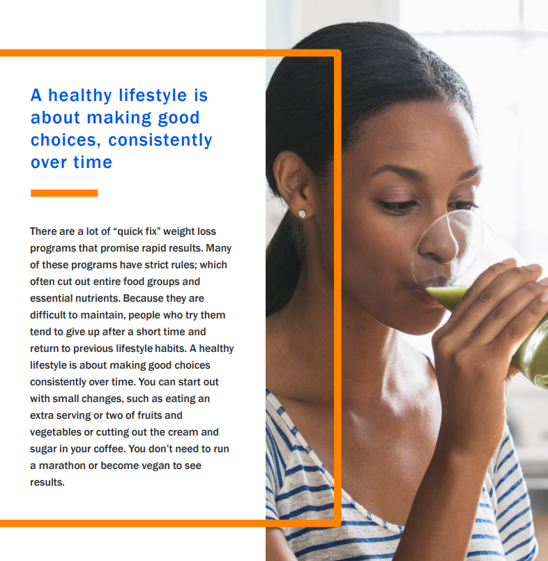 Woman drinks smoothie